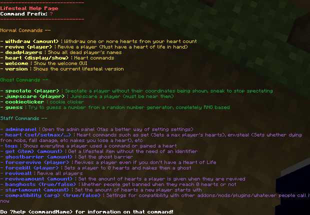 Legacy command example