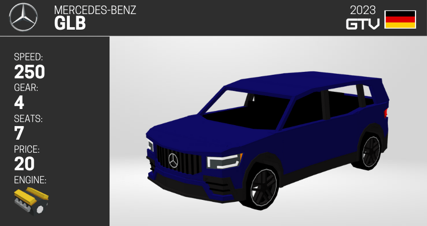 Mercedes-Benz vehicle models in Minecraft