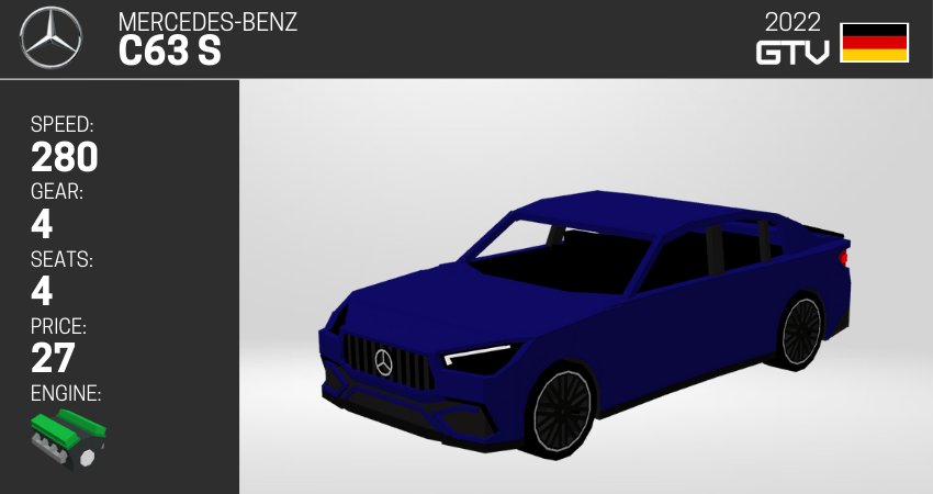 Mercedes-Benz vehicle models in Minecraft
