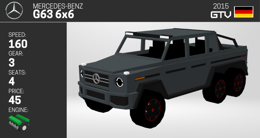 Mercedes-Benz vehicle models in Minecraft