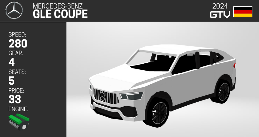 Mercedes-Benz vehicle models in Minecraft