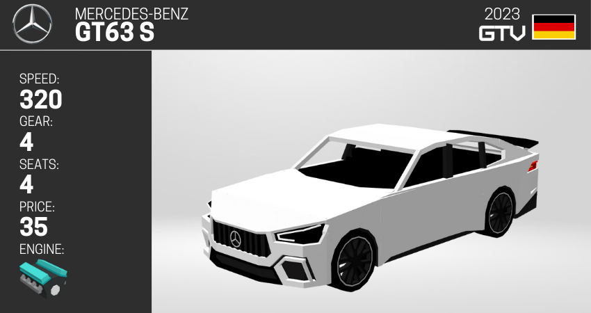 Mercedes-Benz vehicle models in Minecraft