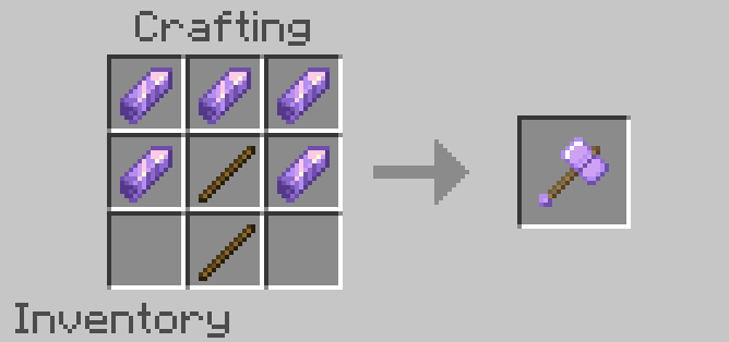 Crafting recipe example 1