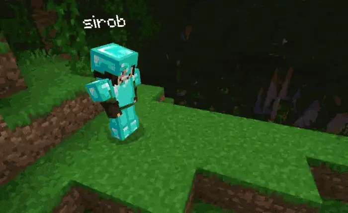 When you sit, lie down or crawl you don't get knockback