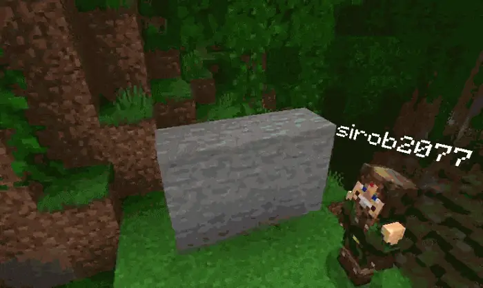 The player grabs onto the wall and climbs onto it