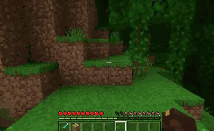 First-person view as you lie down