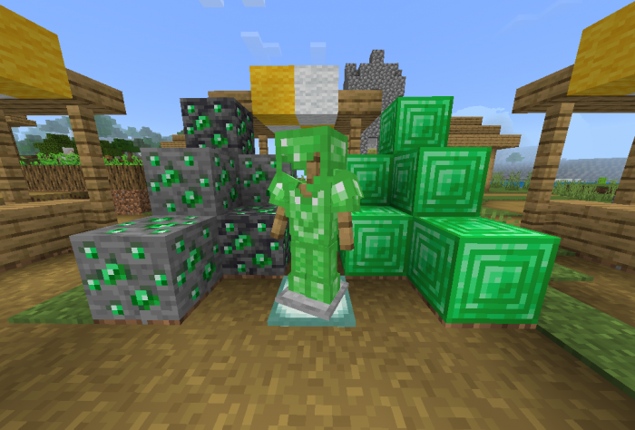 Emerald armor and tools