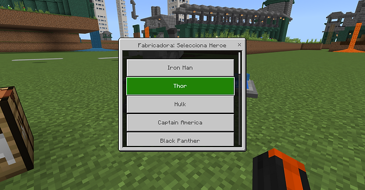 Superhero crafting interface