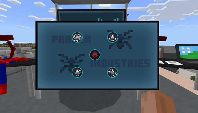 Symbiote powers menu