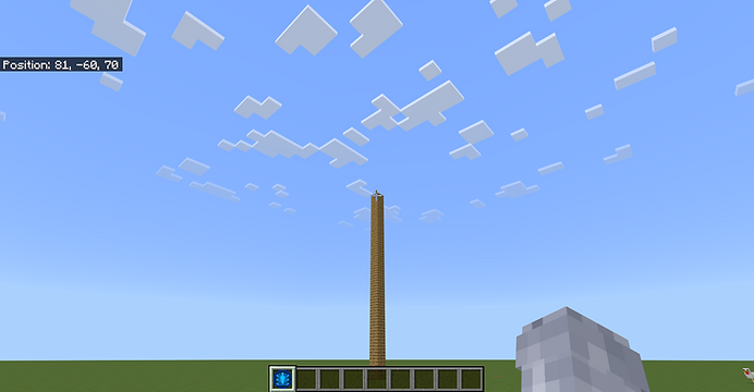 Teleportation coordinates interface