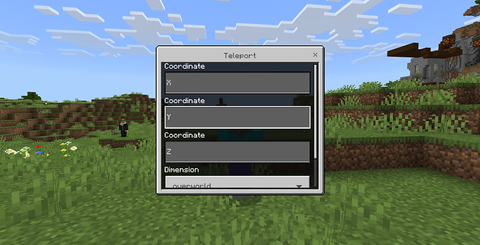 Teleport dimension selection