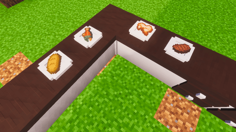 Food Displayed on Plates