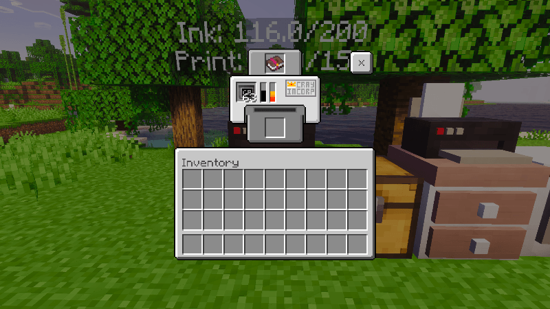 Printer Enchanted Book Printing UI