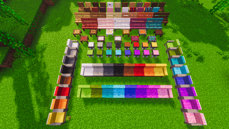 Furniture Examples with Wood Variants