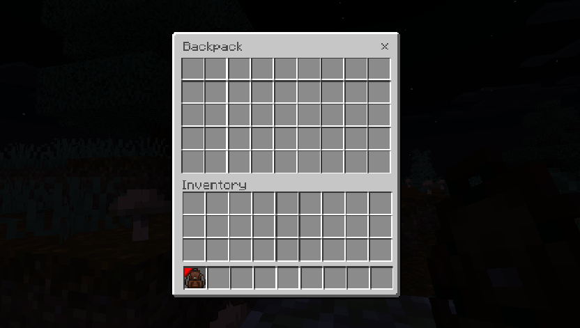 Backpack crafting recipe