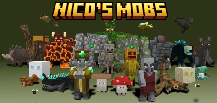 Overview of Nico's Mobs add-on