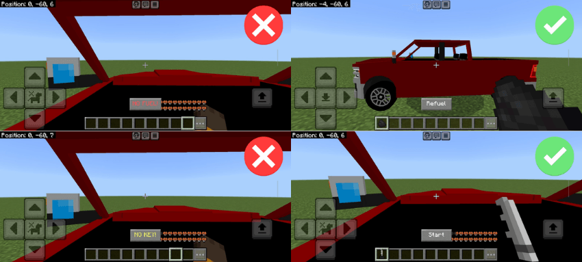 Gameplay controls and UI instructions