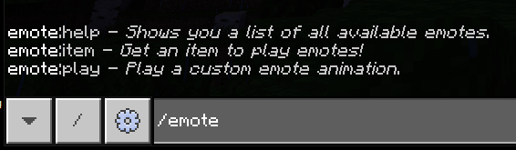 List of custom commands