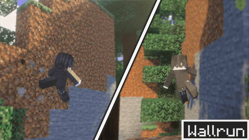 Character performing parkour moves