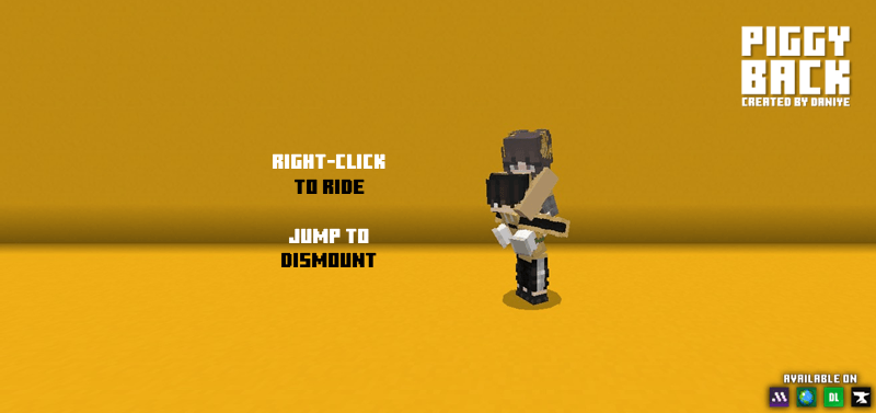 Player riding another player in Minecraft