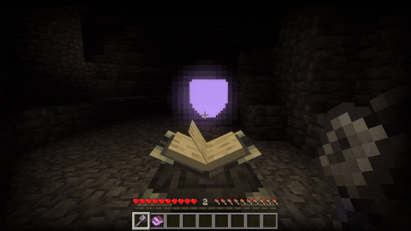 Enchanting item animation