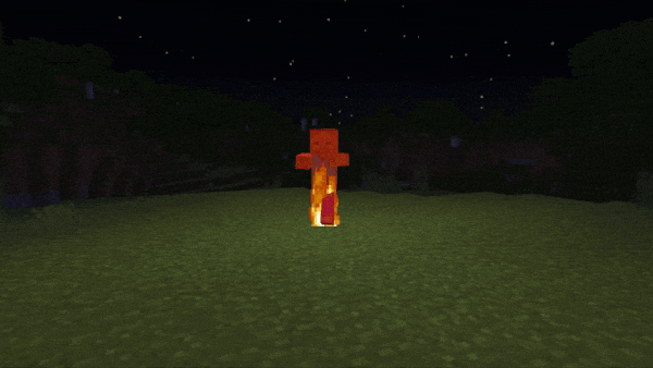 Mob light emission animation