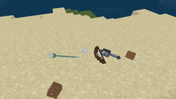 Items resting on terrain