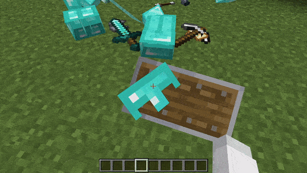 Player picking up items with controls