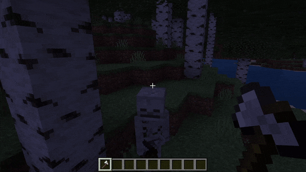 Shield blocking mace attack