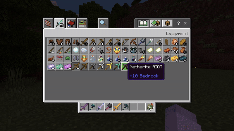 Cooldown bar shown below the cursor