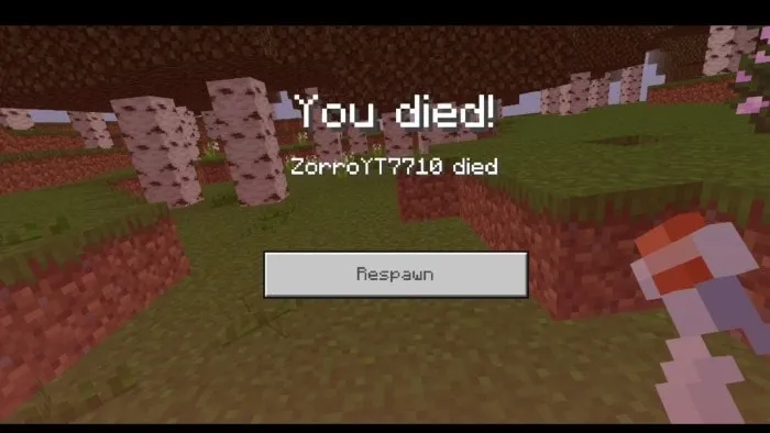 Death caused by dehydration