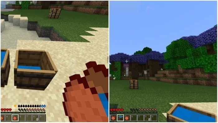 Purified water storage container