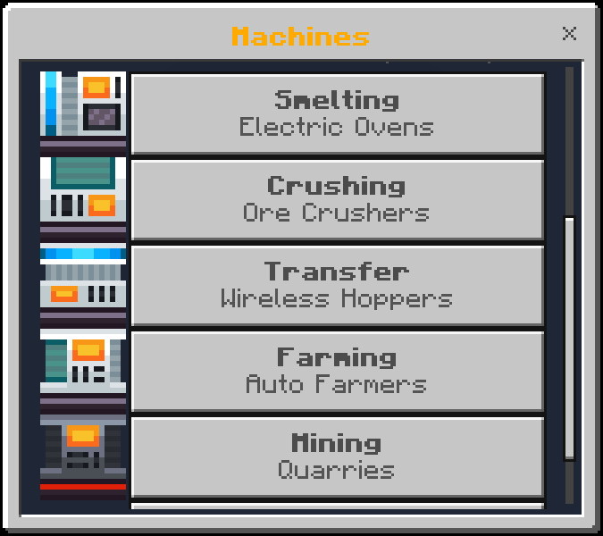 Advanced tech machines with custom GUI