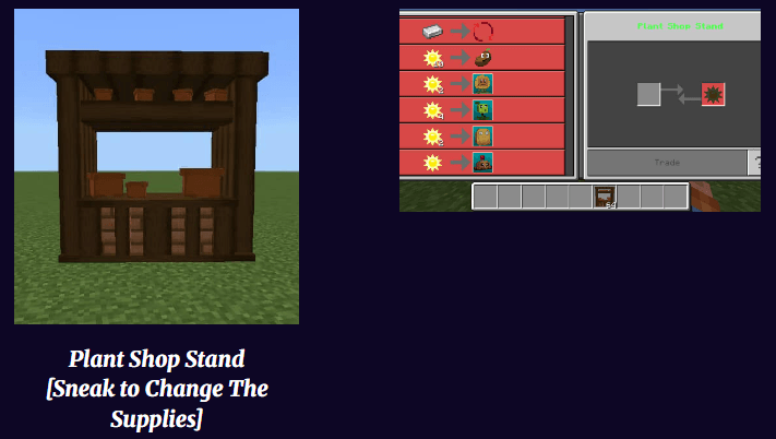 Addon items showcase