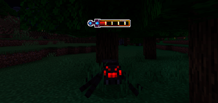 RPG Damage Indicator health bars visible at night