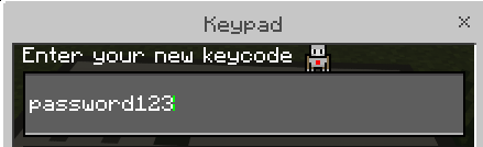 Set Password for Chest