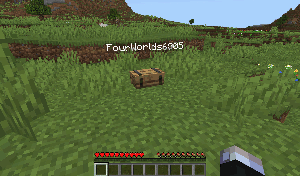Player retrieving items from Death Crate