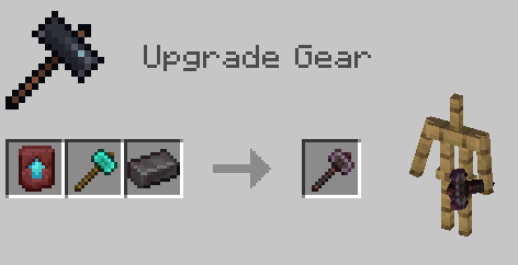 Netherite Hammer Recipe