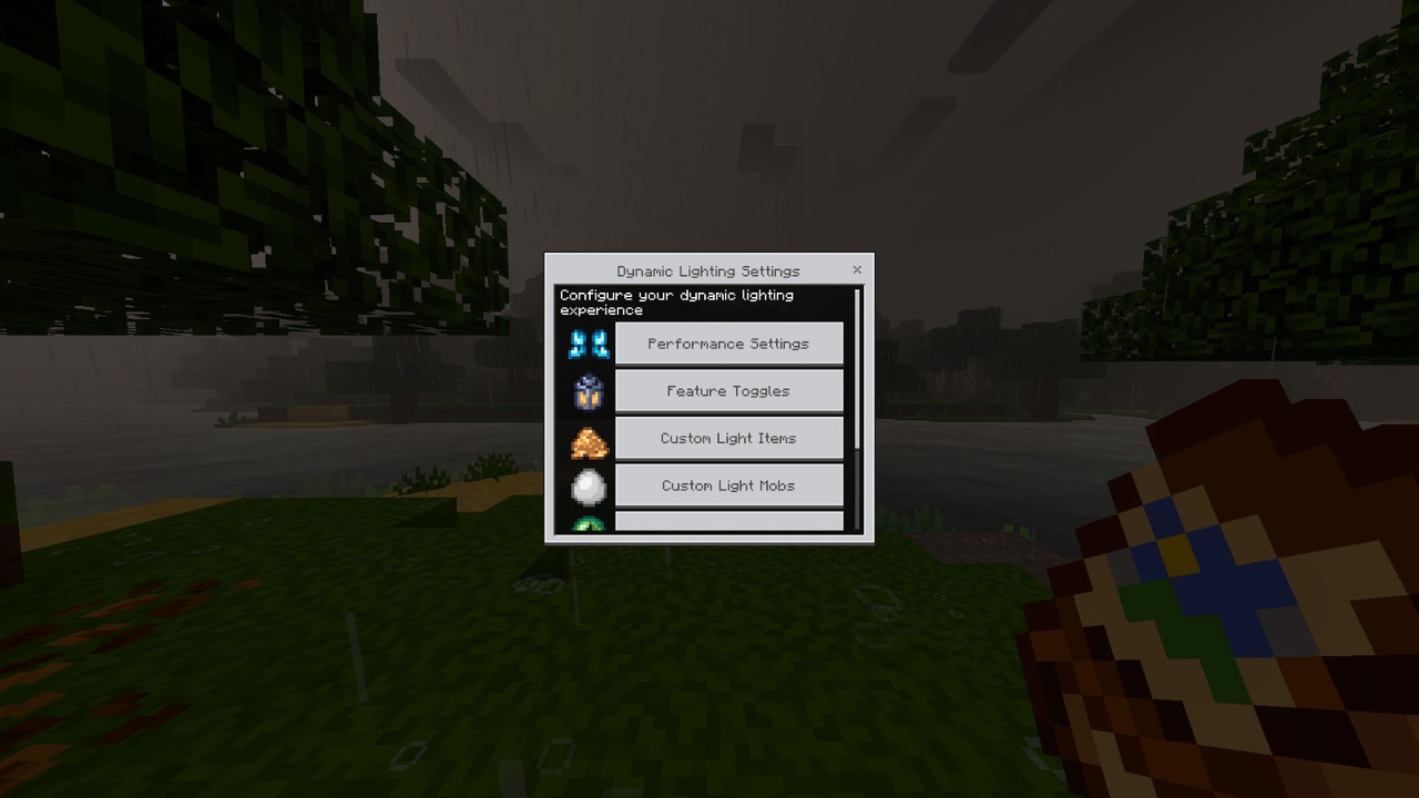 Settings Menu Interface