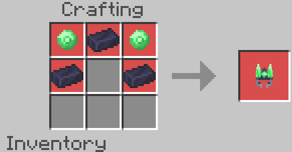 Helmet crafting recipe
