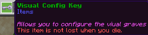 Visual of the Config Key