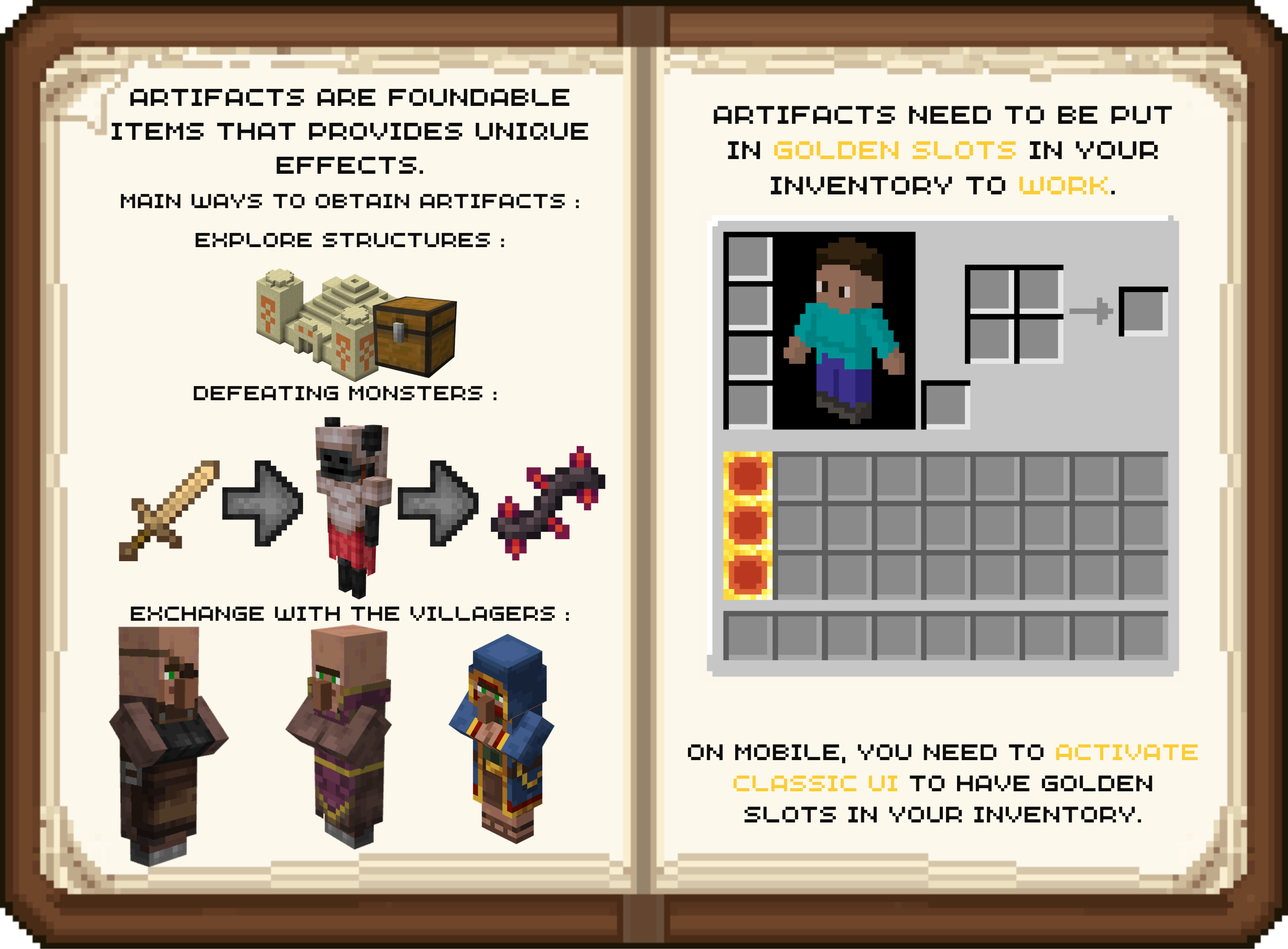 Example of artifacts