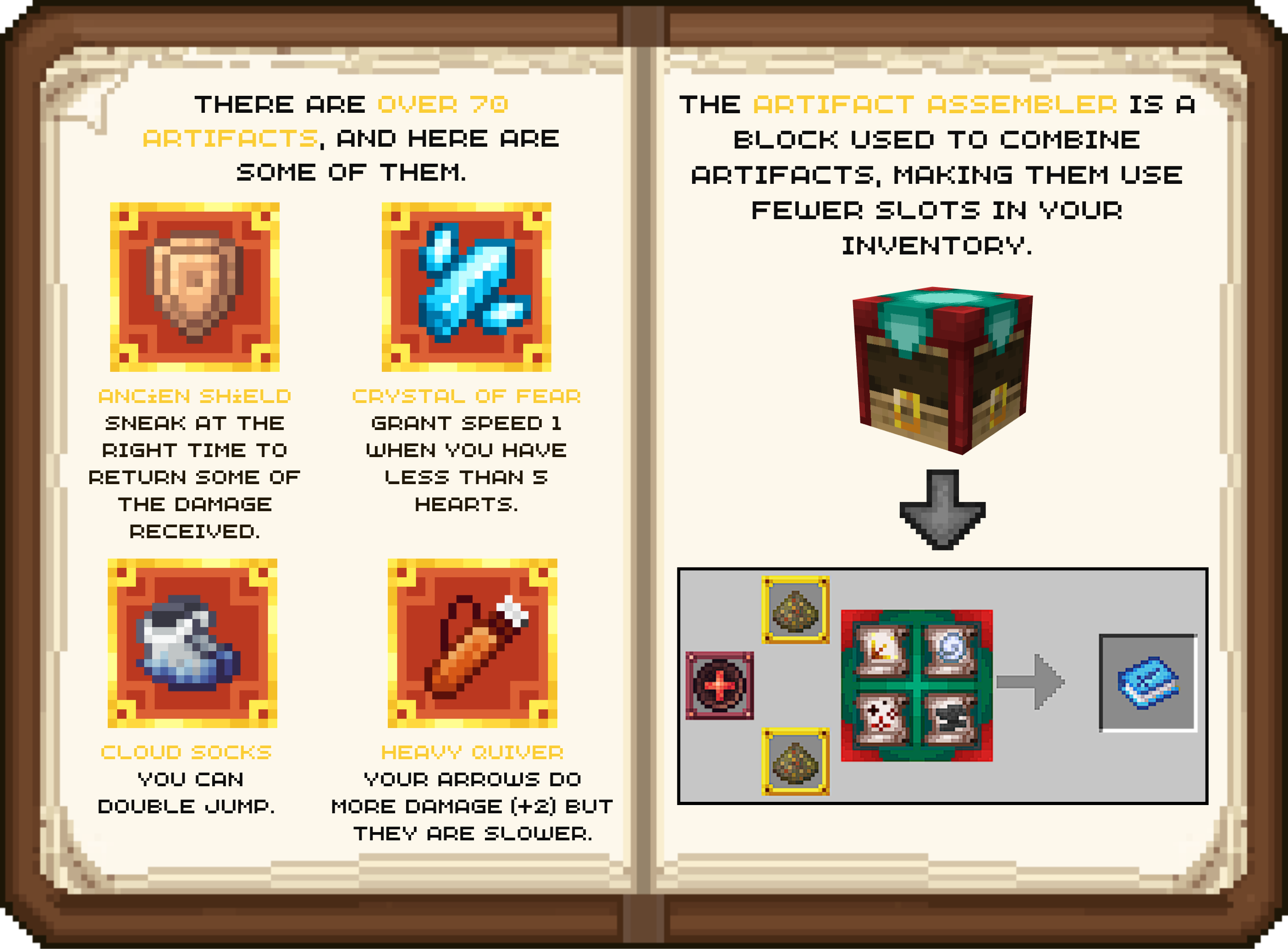 Artifact abilities interface