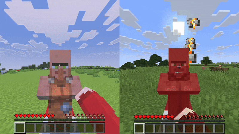 Knockback effect animation