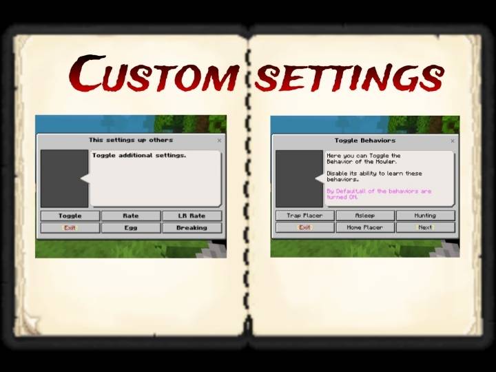 Customizable settings UI