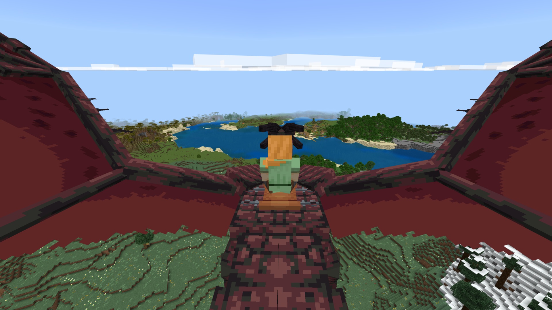 Flying on a dragon