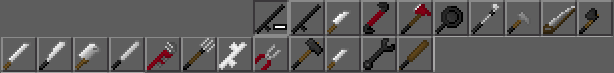 Melee weapons array.