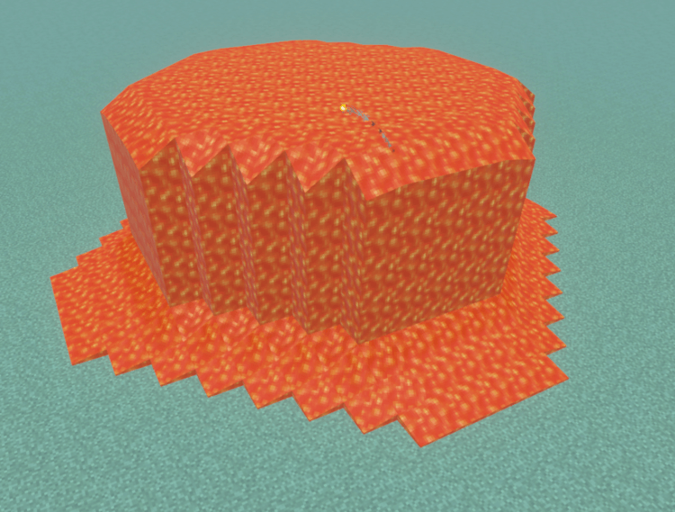 Napalm TNT lava pool