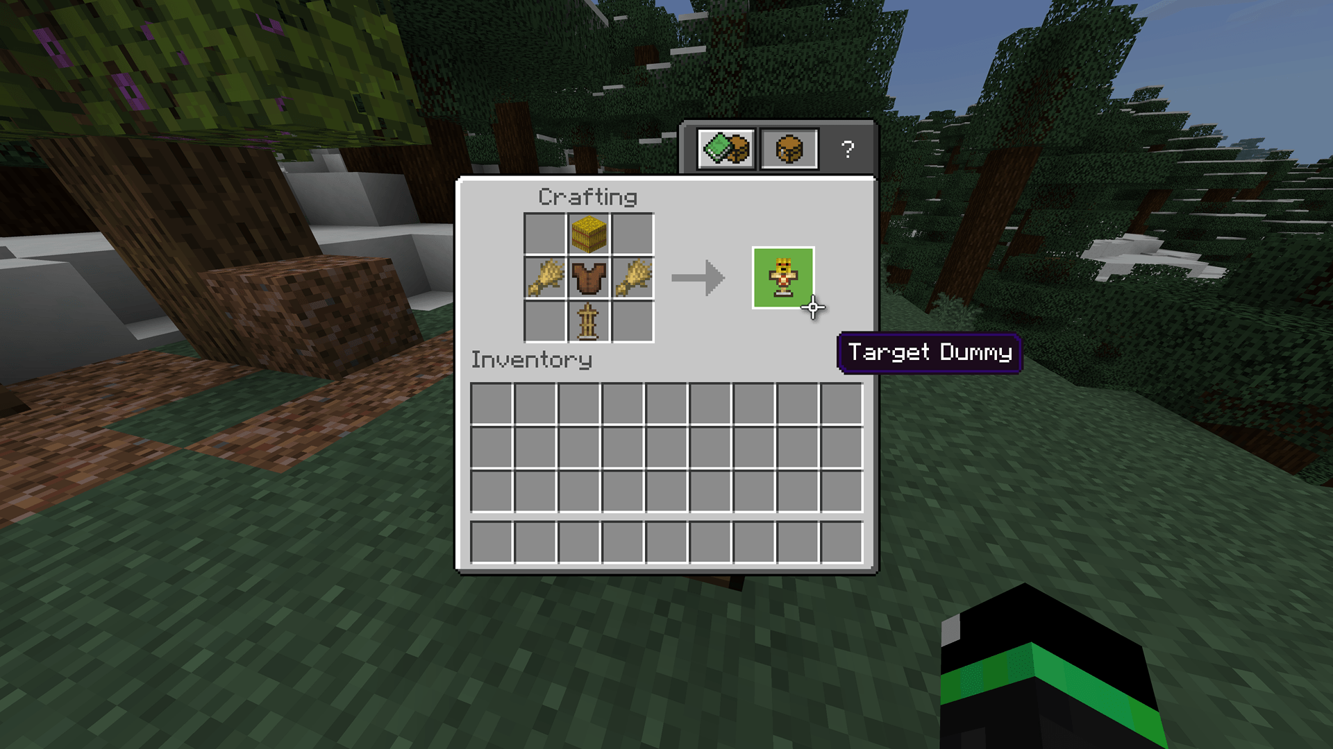 Target dummy damage display