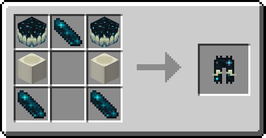 Warden Leggings Crafting Recipe